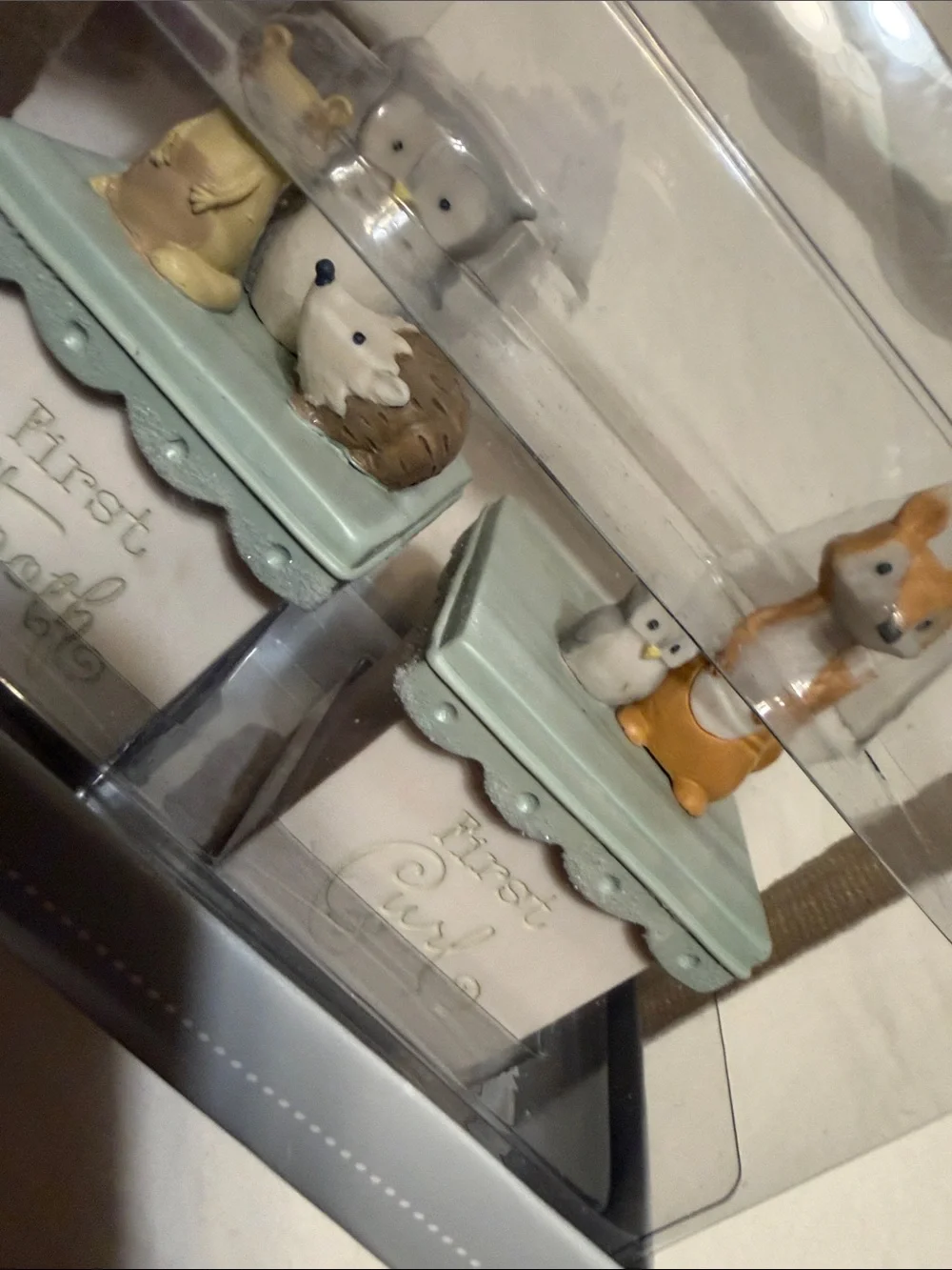 Ceramic Small Pet Treat Jar Set with Mint Green Lids